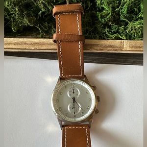 Aldo Leather Strap Watch Men’s quartz
